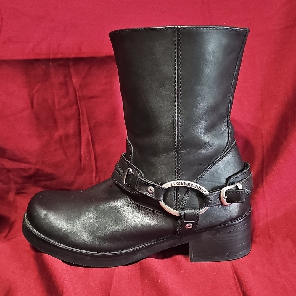 Harley-Davidson Black Leather Boots